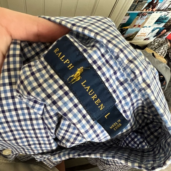 ralph lauren button up polo - Picture 2 of 2